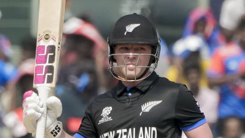 Seifert's fireworks reduced a treacherous chase into a casual stroll with his 65 off 42 as New Zealand swamped Afghanistan's total of 182 for 6 in 17.5 overs with five wickets in hand. (PTI Photo)