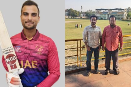 Sohaib Khan, Sohaib Khan profile, who is Sohaib Khan, T20 World Cup, icc t20 world cup, Kothi Kings Cricket Club, uae Canada T20 World Cup match, Indian express news, current affairs