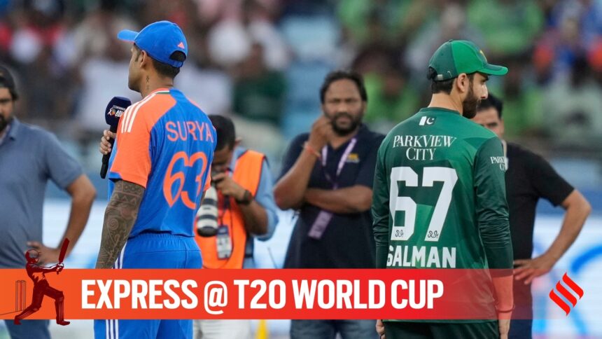 When India captain Suryakumar Yadav was asked about shaking hands with Pakistan players, the skipper had refused to break the suspense, saying: “You will see in 24 hours.” (AP Photo)