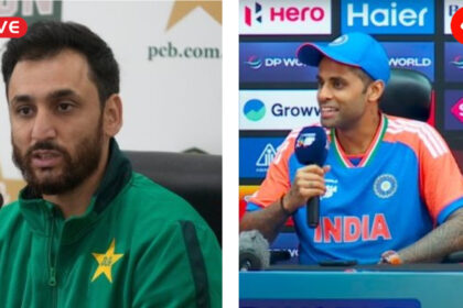 T20 World Cup Press Conference Live: Pakistan's Salman Ali Agha and India's Suryakumar Yadav will speak at the press conference before the event starts on Saturday.