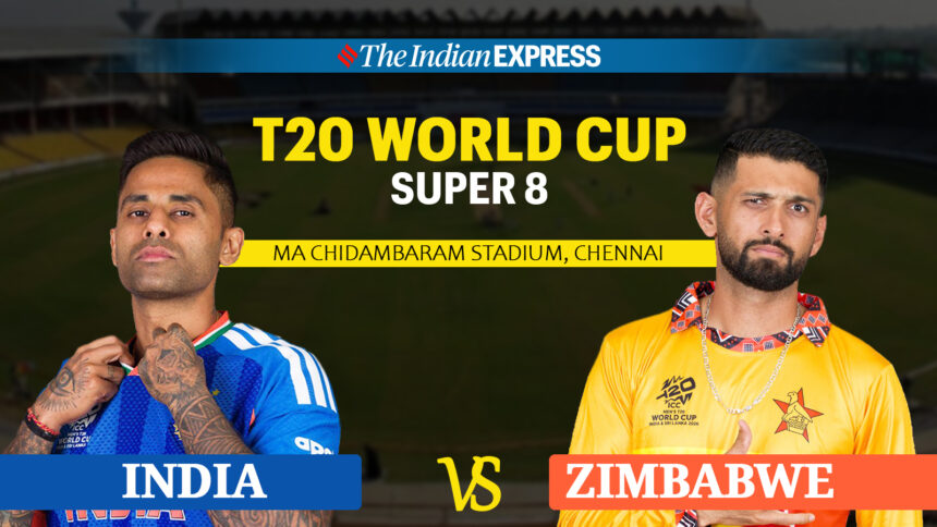 IND vs ZIM Live Cricket Score: India vs Zimbabwe T20 World Cup 2026.