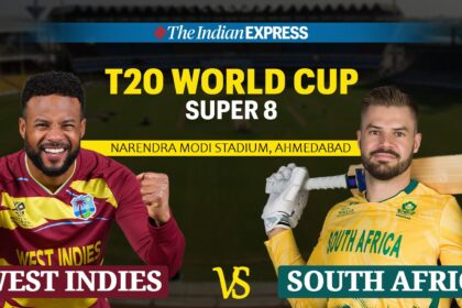 WI vs SA Live Cricket Score: The game features a battle between two of the last undefeated teams in the T20 World Cup.