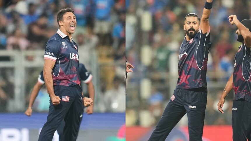 Shadley van Schalkwyk (left) and Ali Khan (right) delivered one of the most stunning bowling performances in World Cup history. (AP Photo)