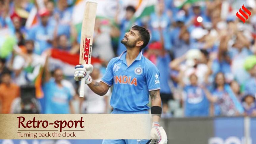 Virat Kohli became India's first centurion against Pakistan in World Cups during 2015 ODI WC in Adelaide. (PHOTO: REUTERS)