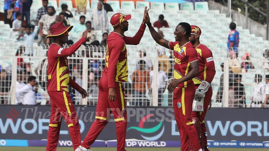 The West Indies bowlers saved them the blushes by masterminding a 42-run victory as Italy’s first World Cup ended with just a lone win and a lot of what ifs. (Express Photo by Partha Paul)
