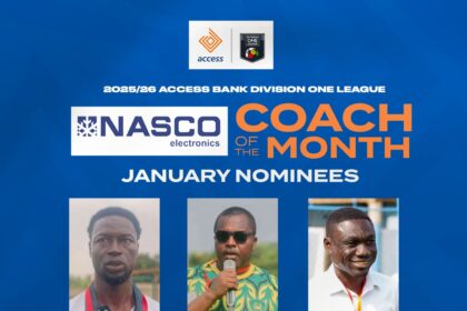 Lartey, Eshun, and Jonas shortlisted for NASCO January player of the month