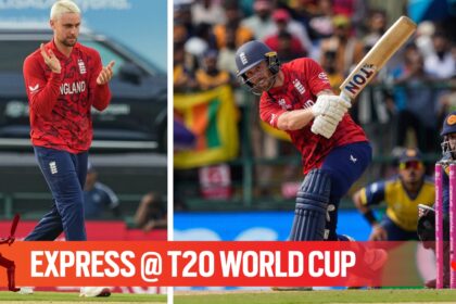 Will Jacks and Phil Salt in action for England against Sri Lanka during T20 World Cup 2026 Super 8 game in Kandy. (PHOTO: AP)