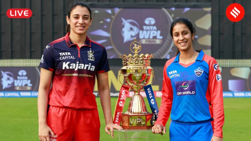 RCB vs DC WPL 2026 Final Live Cricket Score:
