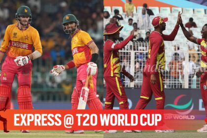 Zimbabwe will take on West Indies in the T20 World Cup 2026 Super 8 match in Mumbai on Monday. (PHOTO: AP & Express Photo by Partha Paul)