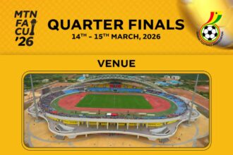 Two MTN FA Cup Quarterfinals go live from Cape Coast stadium this weekend