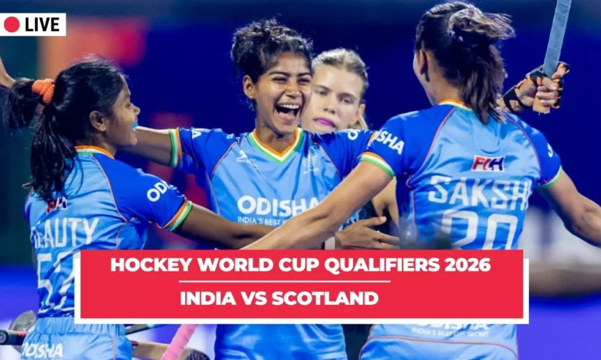 FIH Womens World Cup Qualifiers LIVE: India vs Scotland