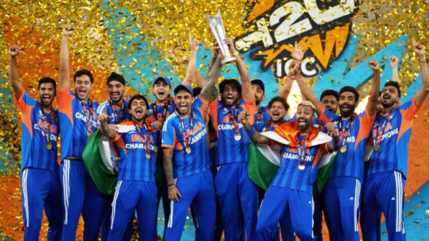 BCCI have announced a Rs 131 crore cash reward for India's T20 World Cup-winning squad. (AP Photo)
