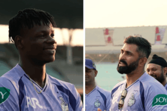 Addressing theKolkata squad during their first training session at the Eden Gardens, Nayar made a pointed reference to the late replacement of Mustafizur Rahman, welcoming Muzarabani into the fold. (KKR)