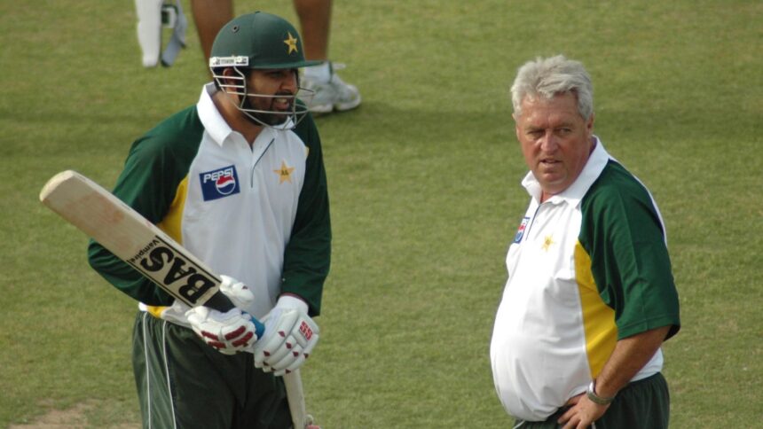 Bob Woolmer (right) with Pakistan’s Inzamum-ul-Haq. (Photo: Express Archive)