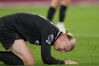 Manchester City need to score at least three goals in the second leg to stand a chance at going through to the Champions League quarterfinals. (AP Photo)