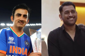 India head coach Gautam Gambhir reflected on his social media exchange with MS Dhoni after the T20 World Cup win. (BCCI/X)