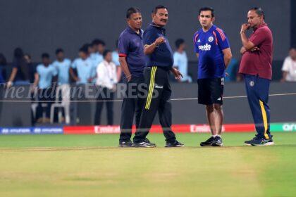 IND vs ENG T20 World Cup 2026 Pitch Report (Express Photo by Narendra Vaskar)