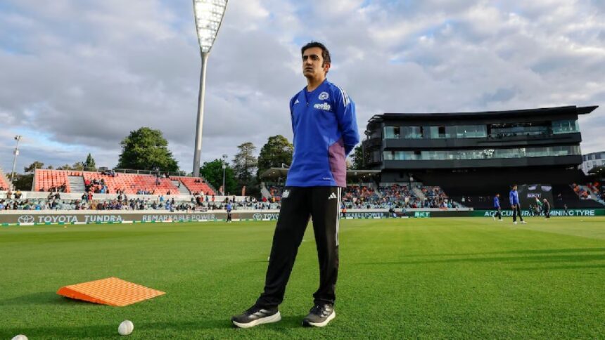 India head coach Gautam Gambhir was named the top sportsperson in IE100 list for 2026. (CREIMAS)