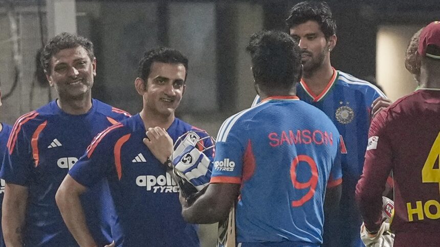 Sanju Samson hit 12 fours and four sixes in the innings and Gambhir was impressed by the control that Samson exhibited throughout the knock. (PTI Photo)