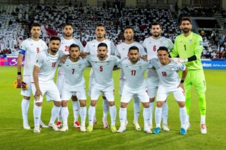 Players of Iran pose for a team photo prior to the 2026 FIFA World Cup Asian Qualifiers match against Qatar on June 5, 2025.