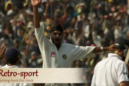 On this day in 2001, Harbhajan Singh became the first Indian to bag a Test hat-trick, flooring Australia in Kolkata. (BCCI)