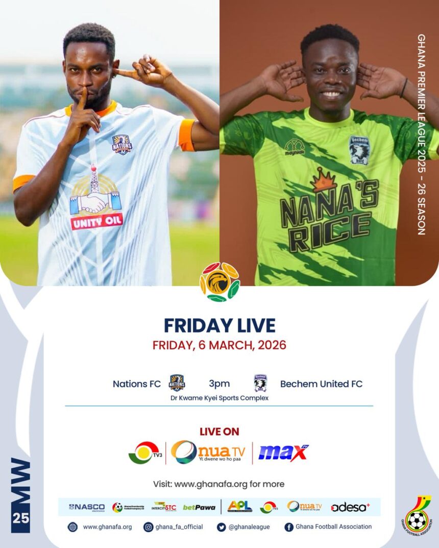 Premier League: Nations FC target another big win as Bechem United search for away breakthrough on Friday