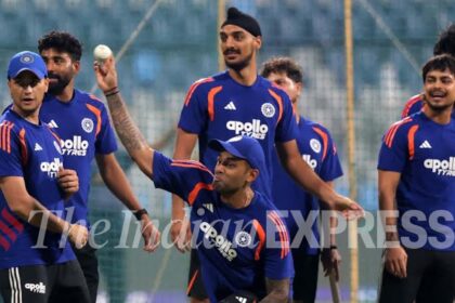 T20 World Cup 2026: India will likely go in with an unchanged XI in the semi-final against England in Mumbai today. (Express Photo by Narendra Vaskar)