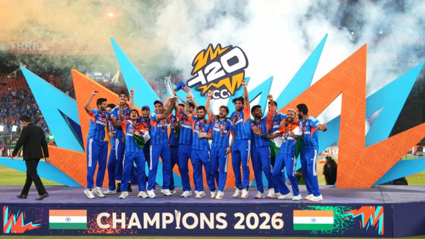 India won T20 World Cup 2026 after defeating New Zealand in the final. (PHOTO: AP)