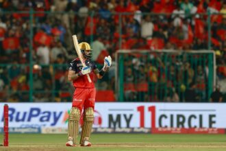 Royal Challengers Bengaluru's Virat Kohli during IPL match vs Chennai Super Kings at the M. Chinnaswamy Stadium, Bengaluru. (Sportzpics)
