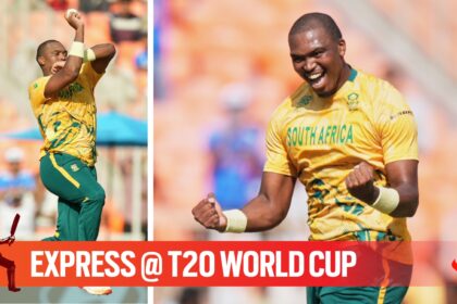 South African pacer Lungi Ngidi in action during T20 World Cup. (PHOTO: AP)