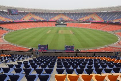 The loss to Australia in the 2023 ODI World Cup final at the Narendra Modi Stadium in Ahmedabad remains a talking point, especially due to the pre-match buildup regarding the pitch and the conditions. (Express Archive photo by Nirmal Harindaran)
