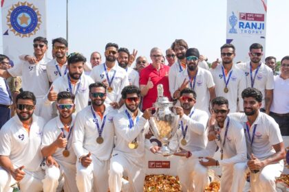 J&K Ranji Trophy winners 2026, Qamran Iqbal 160 vs Karnataka highlights, Auqib Nabi wickets Ranji final 2026, Jammu and Kashmir vs Karnataka Ranji final scorecard, Abdul Samad 100 sixes Ranji record, Sahil Lotra maiden FC century Hubballi, Ajay Sharma J&K coach interview, Ranji Trophy 2026 knockout results, J&K maiden Ranji title story, Mayank Agarwal 160 vs J&K