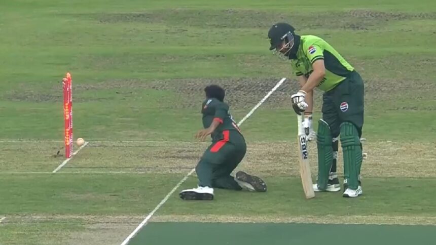 Mehidy Hasan Miraz Salman Ali Agha run out