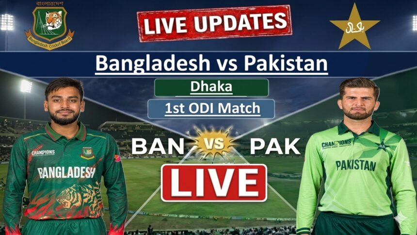Bangladesh vs Pakistan 1st ODI Live Streaming: BAN face PAK in the first ODI in Dhaka.