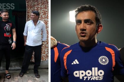 "You are not alone," these were the words Indian head coach Gautam Gambhir had for Rinku Singh ahead of India's must-win T20 World Cup clash vs West Indies. (Credit: Express Photo by Gajendra Yadav & Screengrab/BCCI )