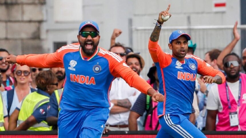 Suryakumar Yadav Rohit Sharma India vs New zealand T20World Cup final