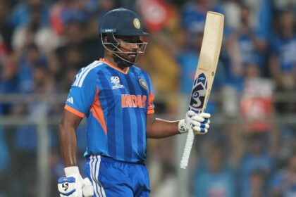 Sanju Samson is the only Indian to be named in the ICC's T20 World Cup Player of the Tournament short-list. (AP Photo)