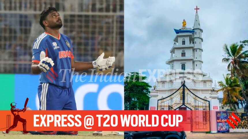 St Mary’s Church, a four-century-old church in Sanju Samson's hometown of Vizhinjam. (Express photo by Partha Paul & Sandip G)