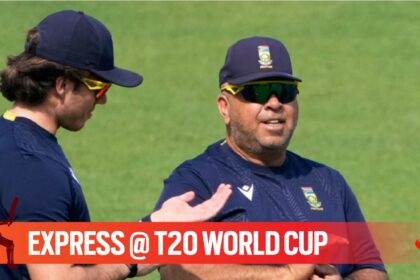 South Africa coach Shukri Conrad (R) with Dewald Breview. (FILE PHOTO: AP)