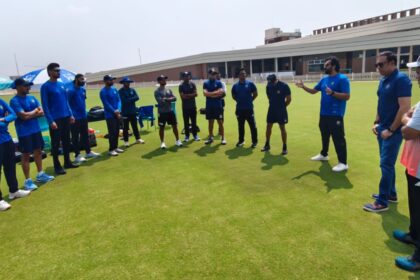 Zaheer Khan during his red-ball camp for pacers in BCCI CoE. (PHOTO: BCCI/X)