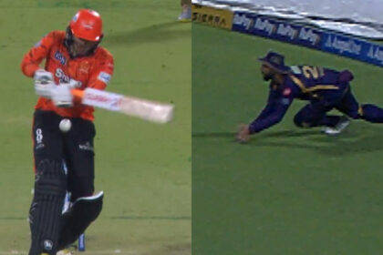 Video of the Day: IPL 2026 - Varun Chakravarthy dives forward to pluck a screamer at Eden Gardens