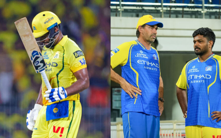 Sanju Samson & Stephen Fleming