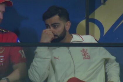 Virat Kohli in dressing room