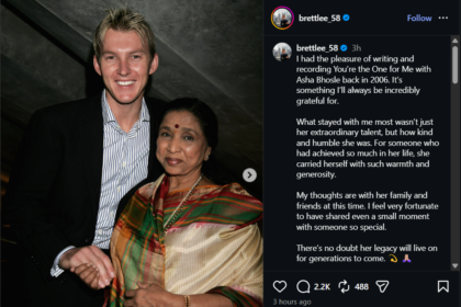 Brett Lee & Asha Bhosle