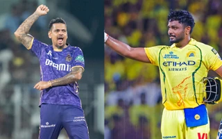sunil narine and sanju samson (Source:iPL)
