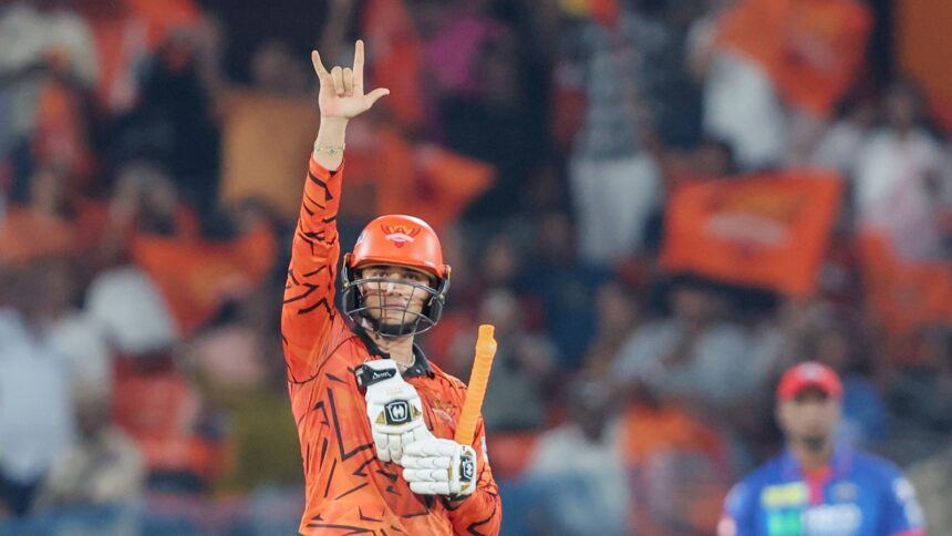 Abhishek Sharma has scored his ninth T20 century. (BCCI/Creimas Photo)