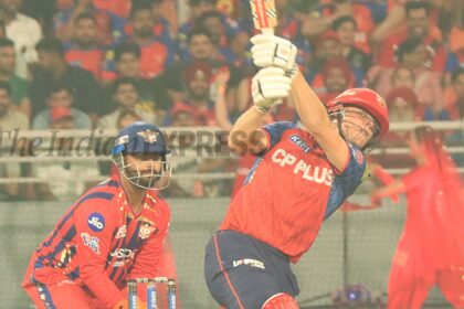 Taylor said that the essence of batting when he was growing up was to put value on your wicket and spend time in the middle before harvesting runs. (Express Photo by Kamleshwar Singh)