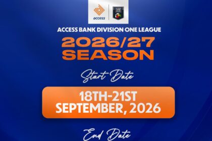 2026-27 Access Bank Division One League to kick off September 18