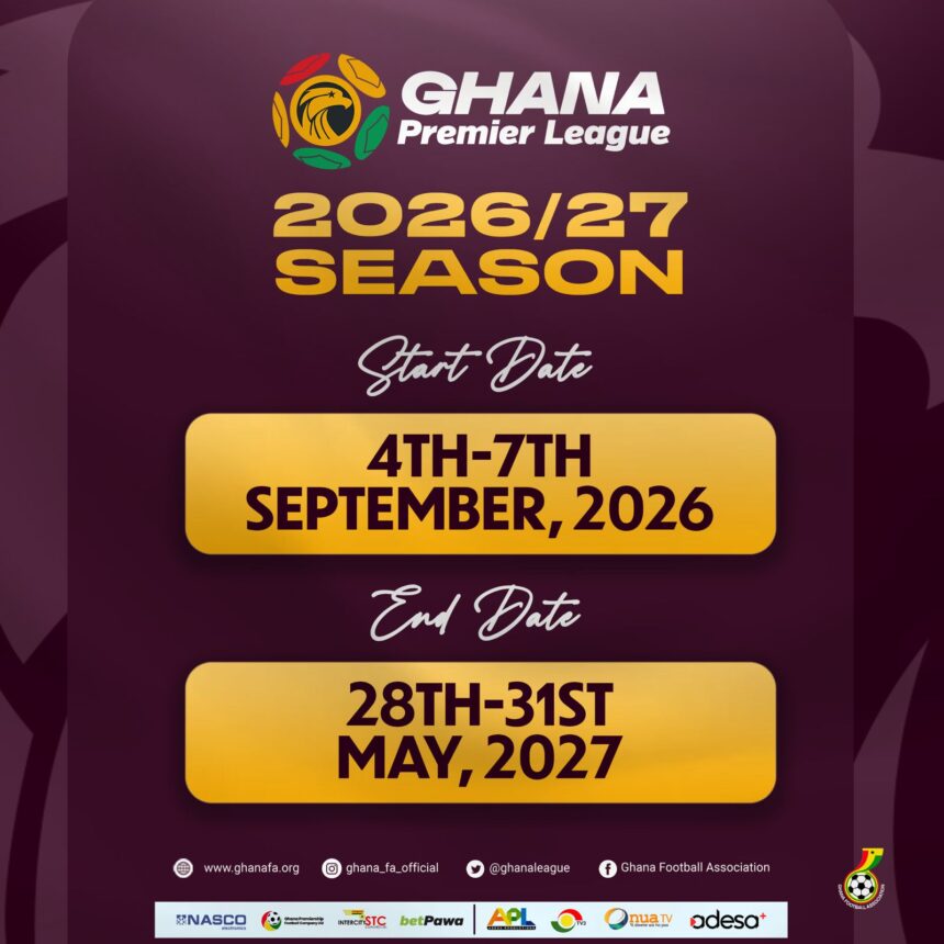 GFA unveils 2026/27 Premier League calendar with September kick-off