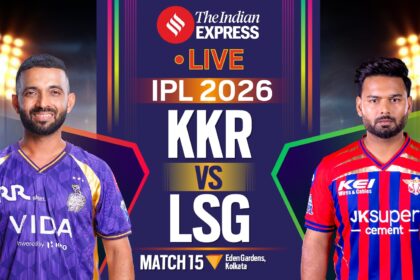 IPL 2026 KKR vs LSG Live Score: Kolkata Knight Riders take on Lucknow Super Giants in the IPL 2026 match at Eden Gardens.